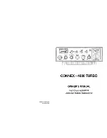 Предварительный просмотр 1 страницы Connex 4600 TURBO Owner'S Manual