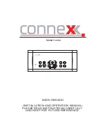 connexx WMSMCZ3 Installation And Operation Manual preview