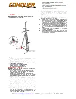 Предварительный просмотр 2 страницы Conquer Vertical Climber Assembly And User'S Manual