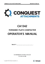 CONQUEST CA1342 Operator'S Manual предпросмотр