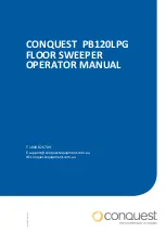 Preview for 1 page of CONQUEST PB120LPG Operator'S Manual