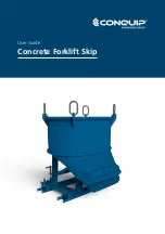 Conquip Concrete Forklift Skip 500 User Manual preview