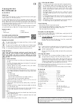 Предварительный просмотр 2 страницы Conrad Electronic 2353665 Operating Instructions