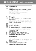 Preview for 52 page of Conrad Electronic 61 05 83 Operating Instructions Manual