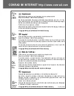 Preview for 2 page of Conrad Electronic 61 06 29 Operating Instructions Manual