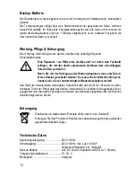 Preview for 13 page of Conrad Electronic 61 06 29 Operating Instructions Manual