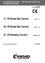 Preview for 3 page of Conrad Electronic 61 08 25 Operating Instructions Manual