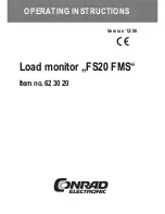 Conrad Electronic 623020 Operating Instructions Manual preview