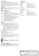 Preview for 2 page of Conrad Electronic 64 64 43 Operating Instructions Manual