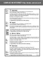 Preview for 2 page of Conrad Electronic 75 15 09 Operating Instructions Manual