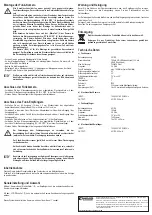 Предварительный просмотр 2 страницы Conrad Electronic 751533 Operating Instructions Manual