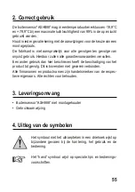 Preview for 55 page of Conrad Electronic ASH888 Operating Instructions Manual