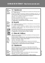 Preview for 72 page of Conrad Electronic ASH888 Operating Instructions Manual