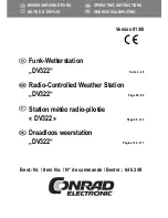 Conrad Electronic DV322 Operating Instructions Manual preview