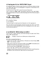 Preview for 22 page of Conrad Electronic DV322 Operating Instructions Manual