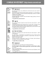 Preview for 180 page of Conrad Electronic DV322 Operating Instructions Manual