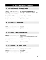 Preview for 111 page of Conrad Electronic FAZ 3000-PIR-2 Operating Instructions Manual