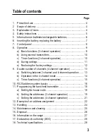 Preview for 3 page of Conrad Electronic FS20 S4 Operating Instructions Manual