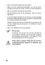 Preview for 26 page of Conrad Electronic KeyMatic KM300FG Operating Instructions Manual