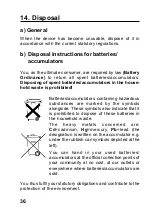 Preview for 36 page of Conrad Electronic KeyMatic KM300FG Operating Instructions Manual