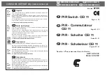 Предварительный просмотр 1 страницы Conrad Electronic PIR Switch CEI 11 Operating Instructions Manual