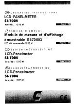 Preview for 1 page of Conrad Electronic SI-7004 Operating Instructions Manual