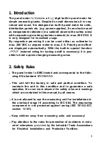 Preview for 3 page of Conrad Electronic SI-7004 Operating Instructions Manual