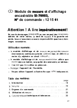 Preview for 17 page of Conrad Electronic SI-7004 Operating Instructions Manual