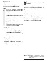 Предварительный просмотр 2 страницы Conrad 1007639 Operating Instructions