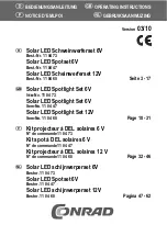 Preview for 1 page of Conrad 11 04 47 Operating Instructions Manual