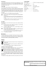 Preview for 4 page of Conrad 1168851 Operating Instructions Manual