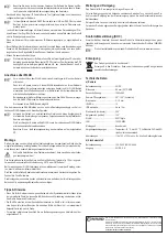 Preview for 2 page of Conrad 1369186 Operating Instructions Manual