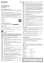 Предварительный просмотр 1 страницы Conrad 1492692 Operating Instructions