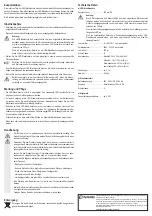 Preview for 2 page of Conrad 28 40 97 Operating Instructions Manual