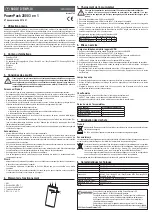 Предварительный просмотр 3 страницы Conrad 3-in-1 PowerPack 2000 Operating Instructions