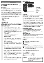 Preview for 4 page of Conrad 40 59 00 Operating Instructions