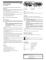 Предварительный просмотр 2 страницы Conrad 40 88 54 Operating Instructions