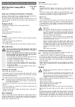 Предварительный просмотр 3 страницы Conrad 41 35 11 Operating Instructions Manual