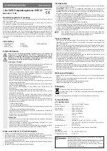 Conrad 41 77 98 Operating Instructions preview