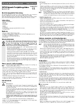 Preview for 1 page of Conrad 413501 Operating Instructions Manual