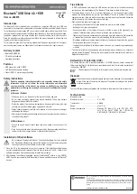 Предварительный просмотр 2 страницы Conrad 448876 Operating Instructions