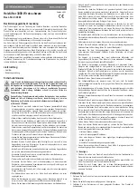 Предварительный просмотр 1 страницы Conrad 469689 Operating Instructions Manual