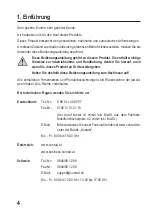 Preview for 4 page of Conrad 51 68 77 Operating Instructions Manual