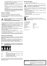 Предварительный просмотр 2 страницы Conrad 56 10 79 Operating Instructions Manual