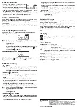 Предварительный просмотр 2 страницы Conrad 56 16 00 Operating Instructions Manual