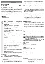 Предварительный просмотр 1 страницы Conrad 56 26 54 Operating Instructions