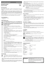 Предварительный просмотр 4 страницы Conrad 56 26 54 Operating Instructions