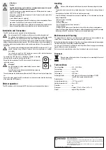 Preview for 4 page of Conrad 577024 Operating Instructions Manual