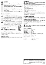 Preview for 8 page of Conrad 577024 Operating Instructions Manual