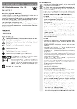 Предварительный просмотр 1 страницы Conrad 579107 Operating Instructions Manual